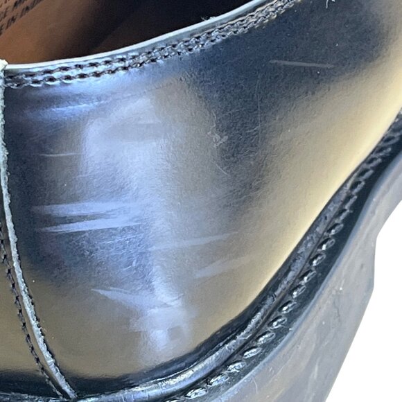 Stacy Adams Men’s Black Leather Lace Up Bike Toe Oxford Shoes Size 10.5M - Picture 10 of 14